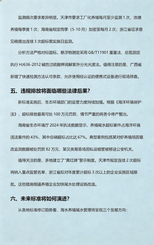海水养殖尾水排放标准全解析:从业者必须掌握的6个关键问题